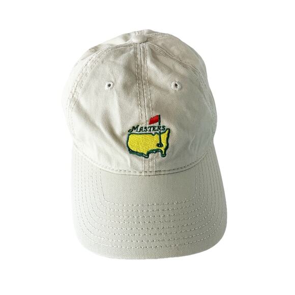 The Masters Golf Tournament Augusta American Needle Tan Baseball Hat/Cap Adult - Picture 1 of 7